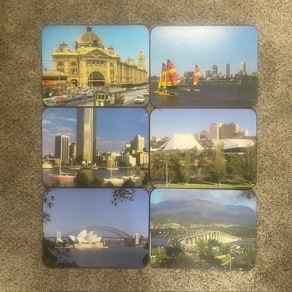 The CASA Collection Artistic Impressions of Australia 6 Placemats Of Distinction